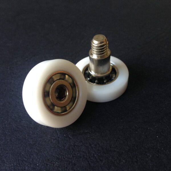Roulette droite cabine douche (unité) 22mm