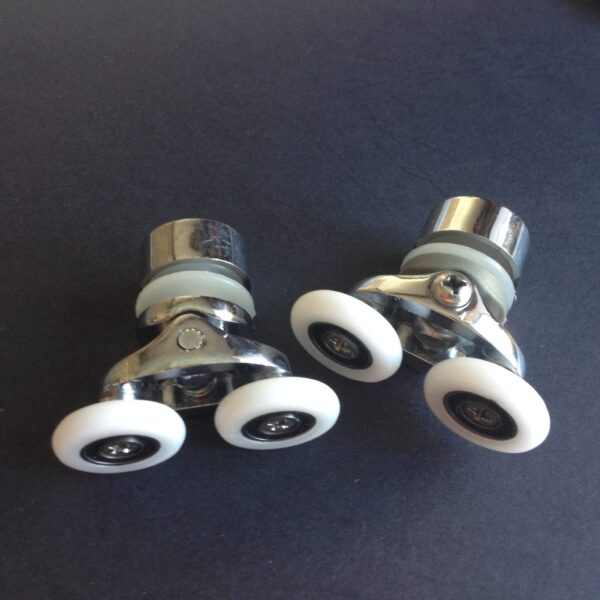 Roulette cabine douche double (lot de 4)