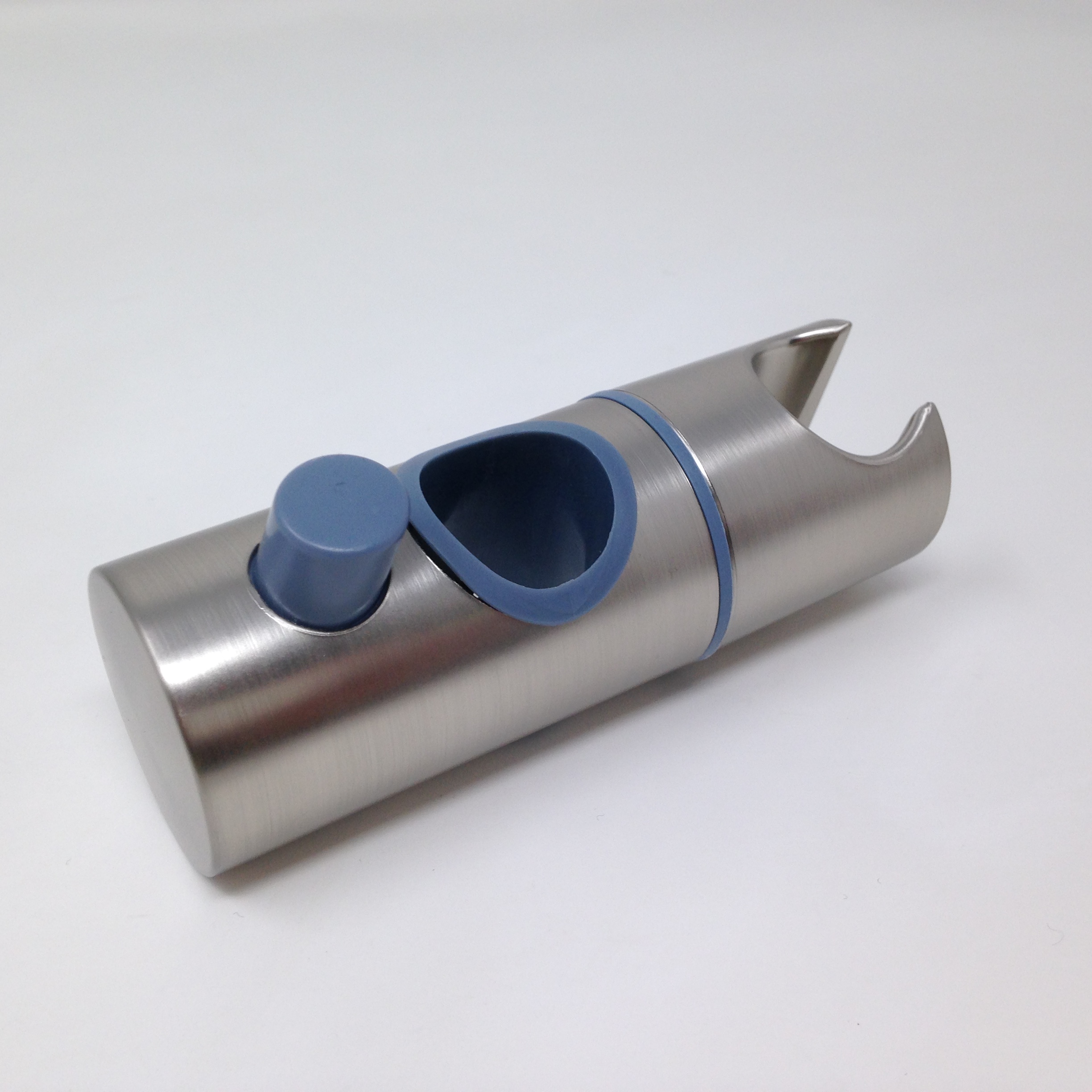 Support douchette coulissant - cylindrique chrome brossé - 24mm
