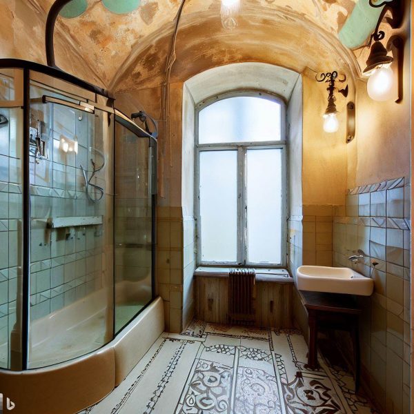 salle de douche rénovée