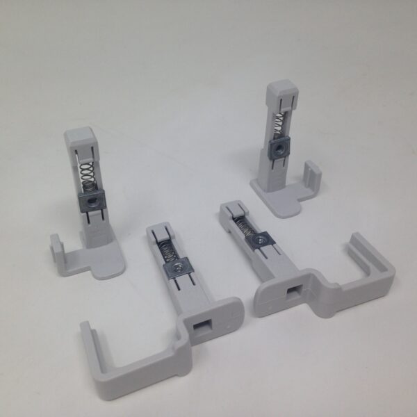 Guide coulissant cabine douche ROTH (lot de 4) - gris